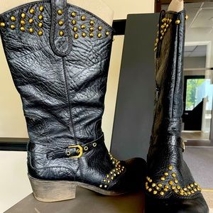 Maya SableStudded black boots